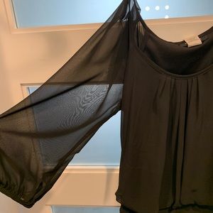 Black one piece body on dress